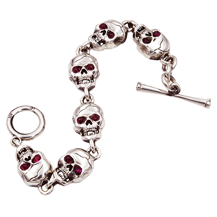 Discover more than 85 sterling silver skull bracelet - in.duhocakina
