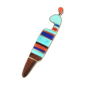 Sterling silver & turquoise figurine pendant