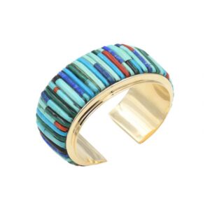 14k gold corn row bracelet