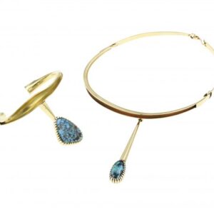 14k gold bracelet & necklace set