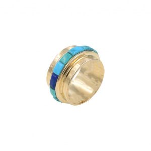 Gold & turquoise ring