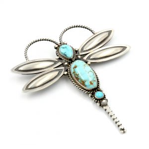 Sterling Silver Dragonfly Pin by Herman Smith