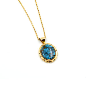 14k gold Turquoise Necklace by Marry Marie