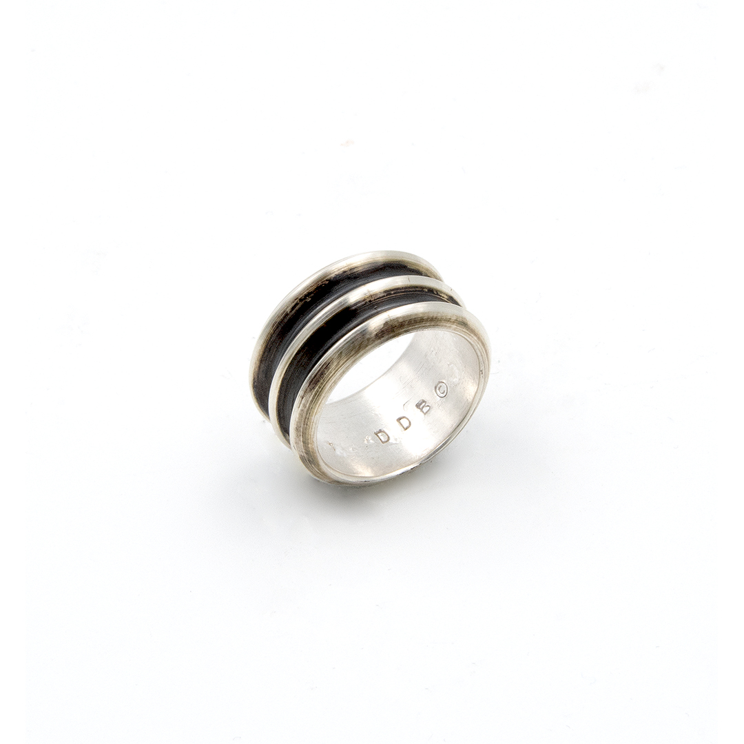 Coin Silver Ring by Darryl Dean Begay