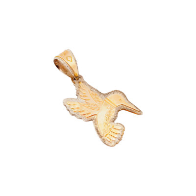Dina Huntinghorse Gold Over Silver Pendant