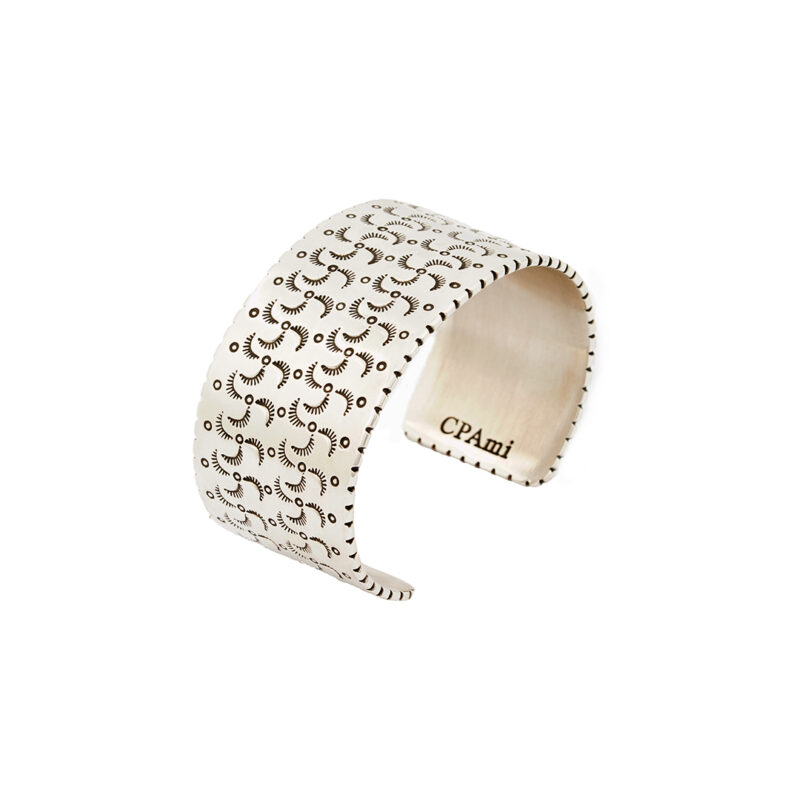 Carlon Tsun Ami Sterling Silver Stamped Bracelet
