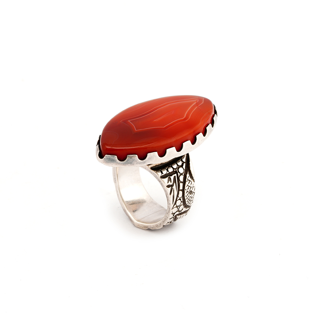 Jarad Chavez Jasper Sterling Silver Ring — view 2