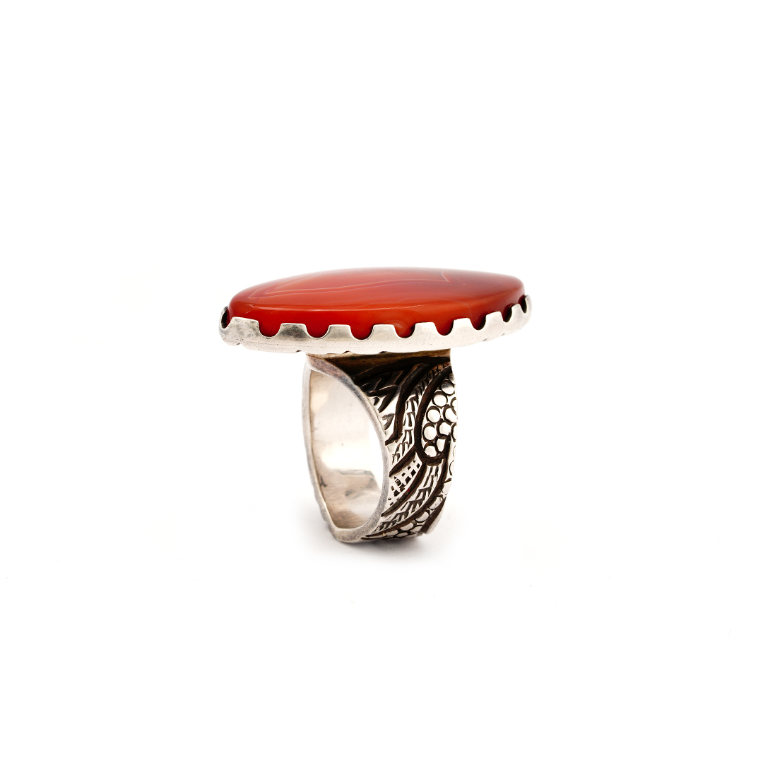 Jarad Chavez Jasper Sterling Silver Ring — view 4