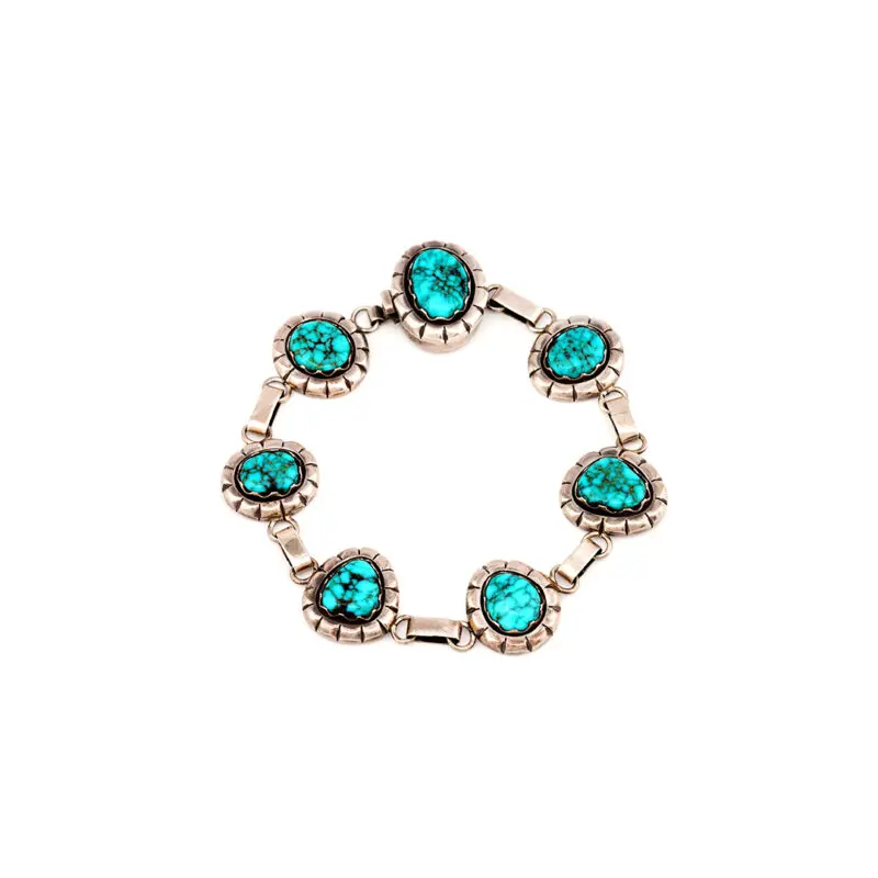 Mary Marie Sterling Silver Turquoise Bracelet