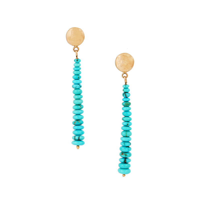 Ric Charlie 14K Gold Clear Lone Mountain Earrings
