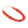 Sonwai (Verma Nequatewa) Coral Strand Gold Necklace — view 2