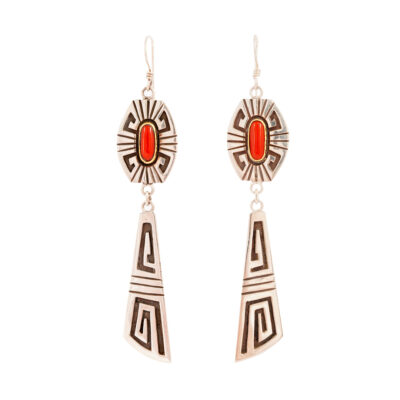 Tim Hererra Sterling Silver And Gold Dangle Earrigns