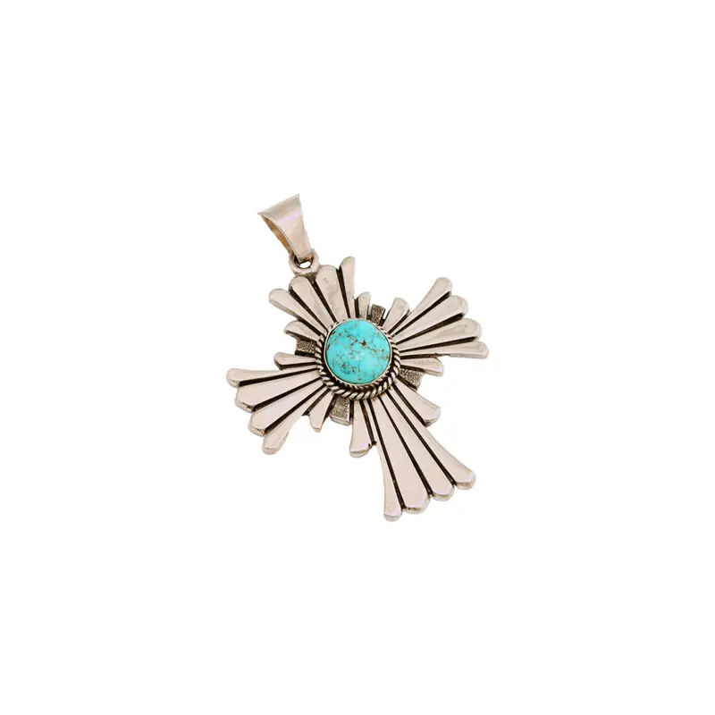 Thomas Jim Sterling Silver Cross Pendant