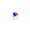 Duane Maktima Sterling Silver Inlaid Ring