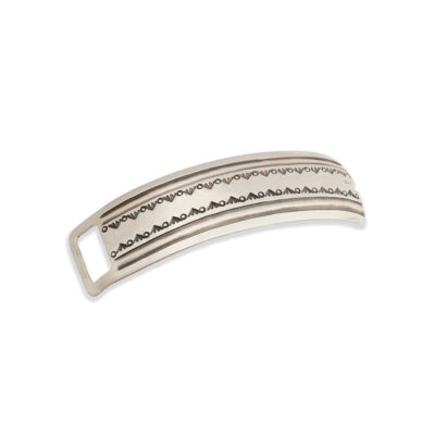 James Fast Sterling Silver Hammered Belt Buckle