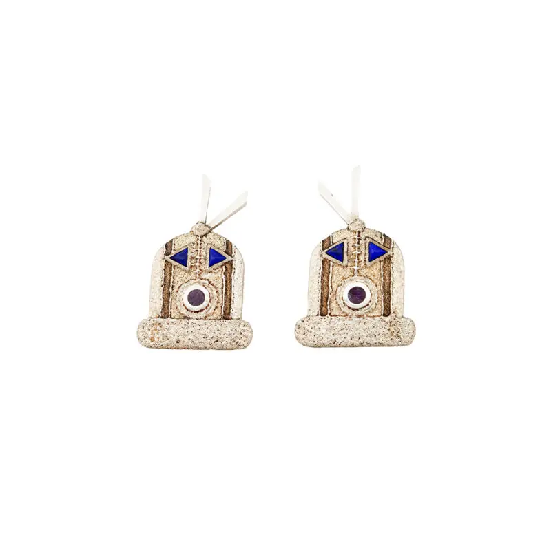 Ric Charlie Sterling Silver Yei Earrings