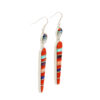 Wes Willie Sterling Silver Coral Earrings