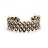 Redsun 3 Row Dragon Skinn Silver Cuff