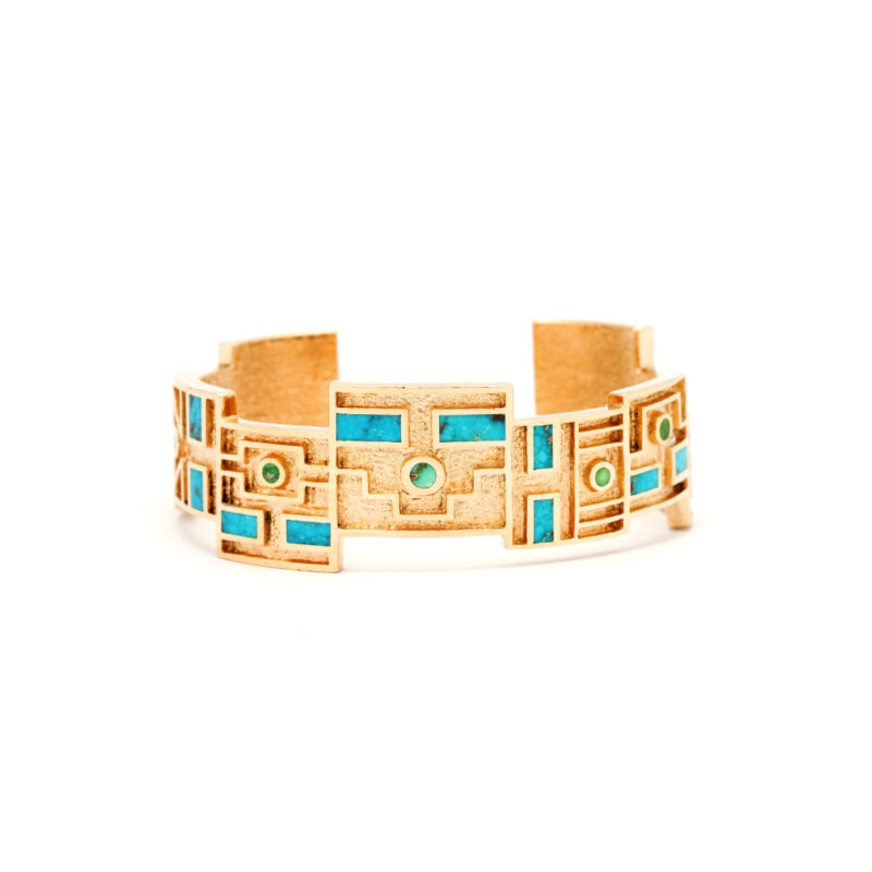 Ric Charlie 14k Gold Multiple Yei Mask Bracelet