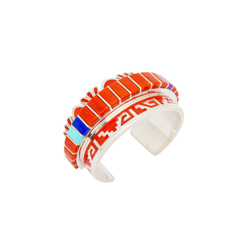 Vernon Haskie Sterling Silver Inlaid Bracelet
