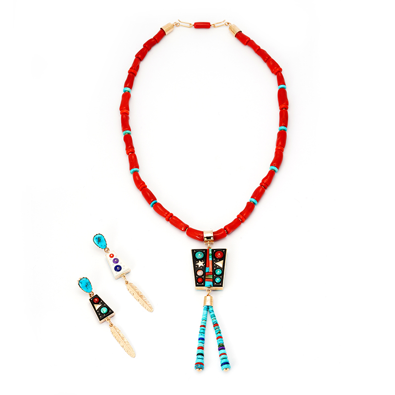 Tsosie, Boyd Necklace and Earring Set