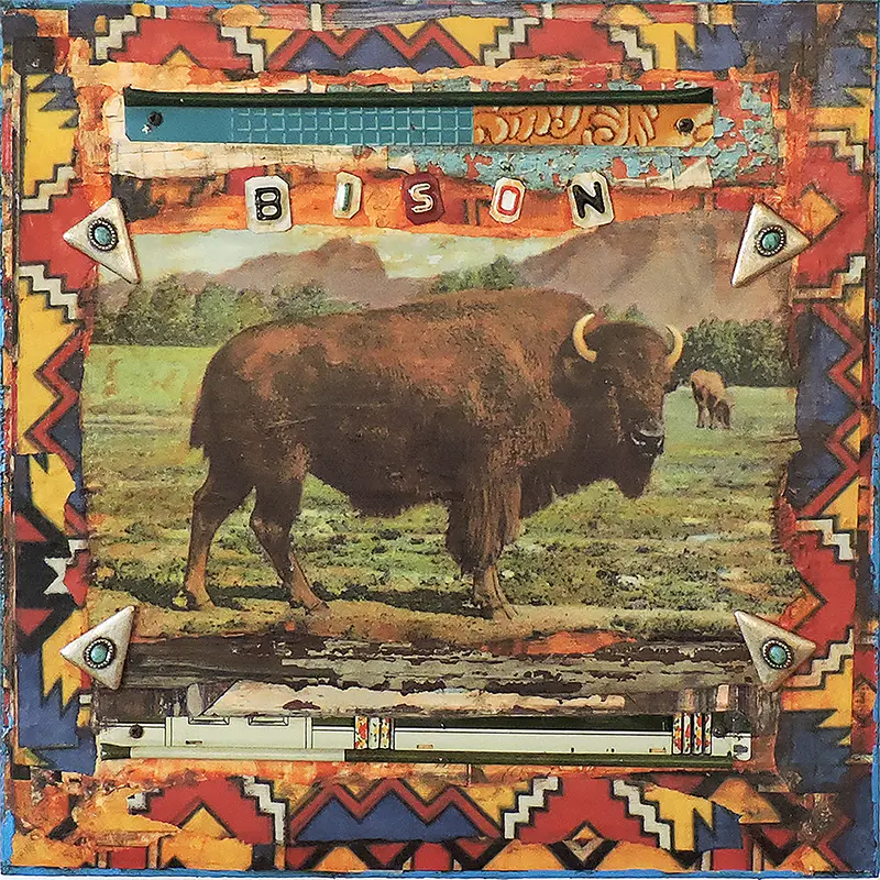 Newman, Dave "Bison Series" Mixed Media Painting