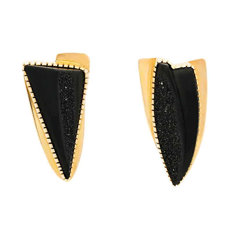 Bird, Gail and Johnson, Yazzie 18K Gold Earrings