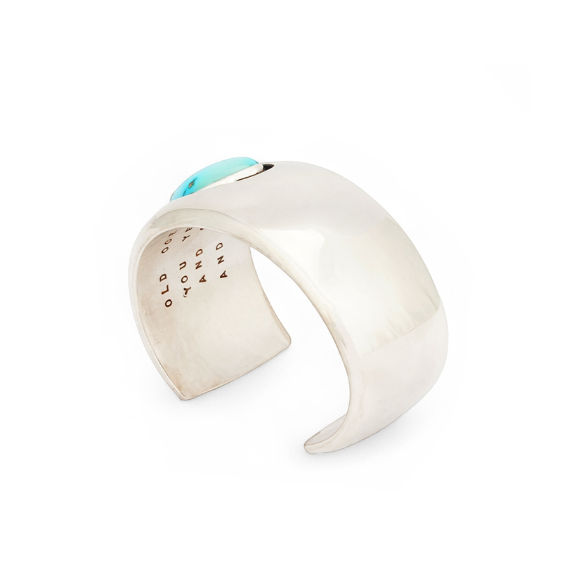Rawdin, Kim Sterling and Fine Silver Turquoise Bracelet — view 3