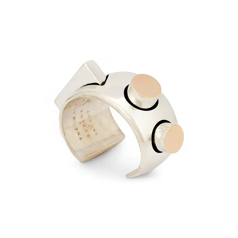 Rawdin, Kim Sterling Silver and Gold Sculputre Bracelet