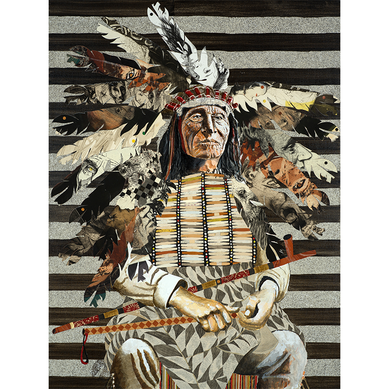 Lasasnky, Tomas " American Dignity" Painting On Canvas