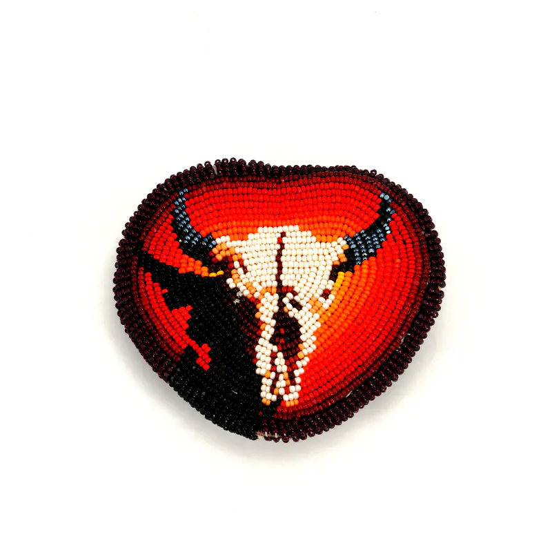 Amerman, Marcus Scull Beaded Buckle