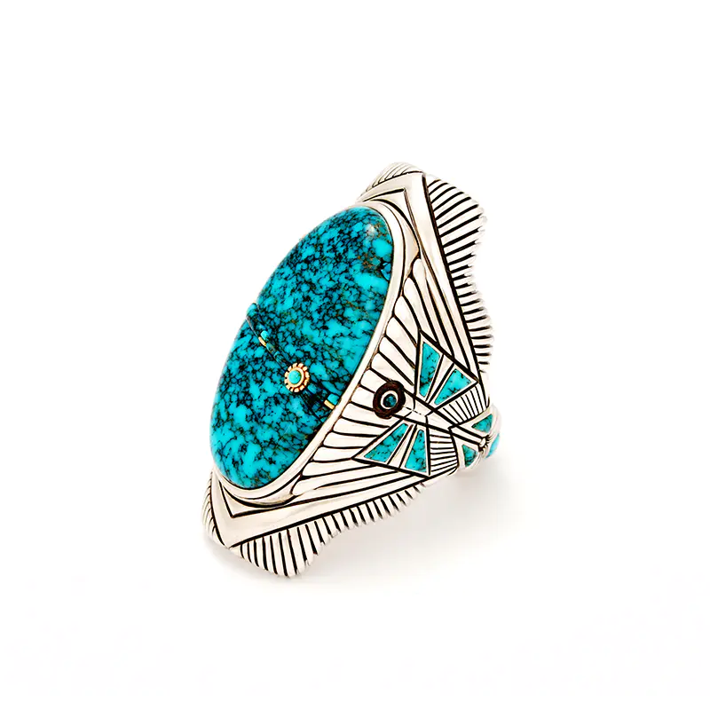 Yazzie, Raymond Gem-Quality Lone Mountain Sterling Silver Ring