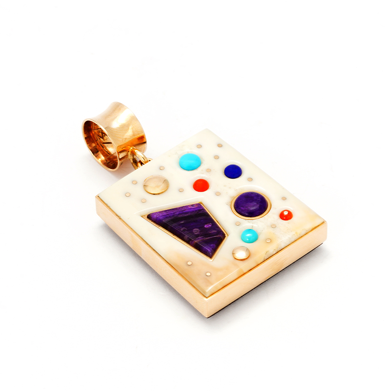 Tsosie, Boyd 14K Gold Double Sided Pendant
