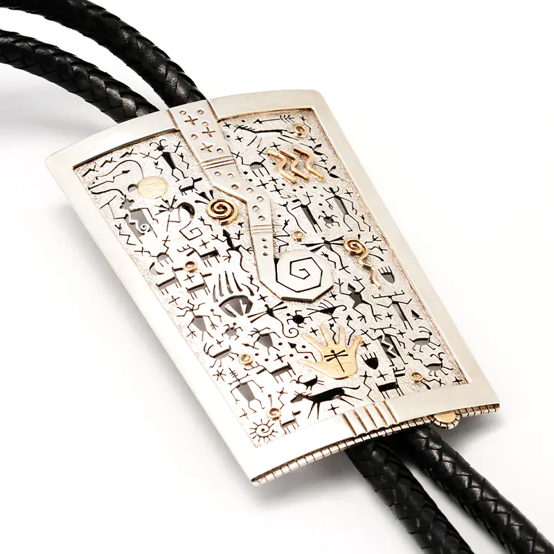 Panteah, Myron Sterling Silver Bolo Tie