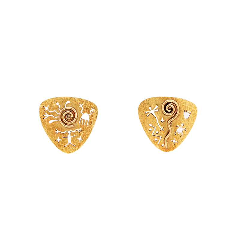 Panteah, Myron 14K Gold Earrings