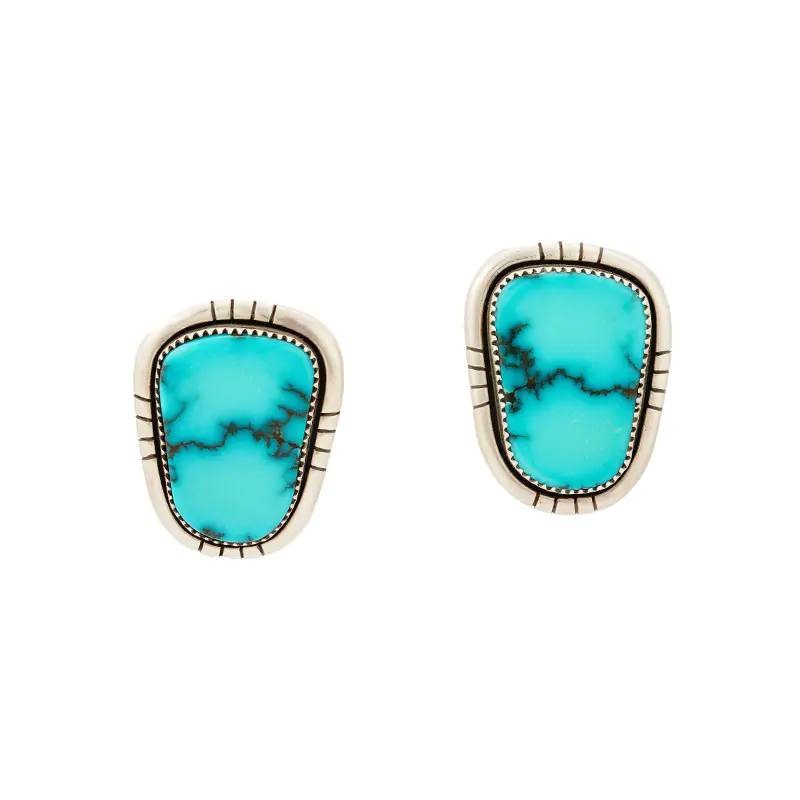 Lovato, Julian Bisbee Turquoise Sterling Silver Earrings