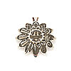 Koinva, Myrthus Sterling Silver Hopi Overlay Pendant
