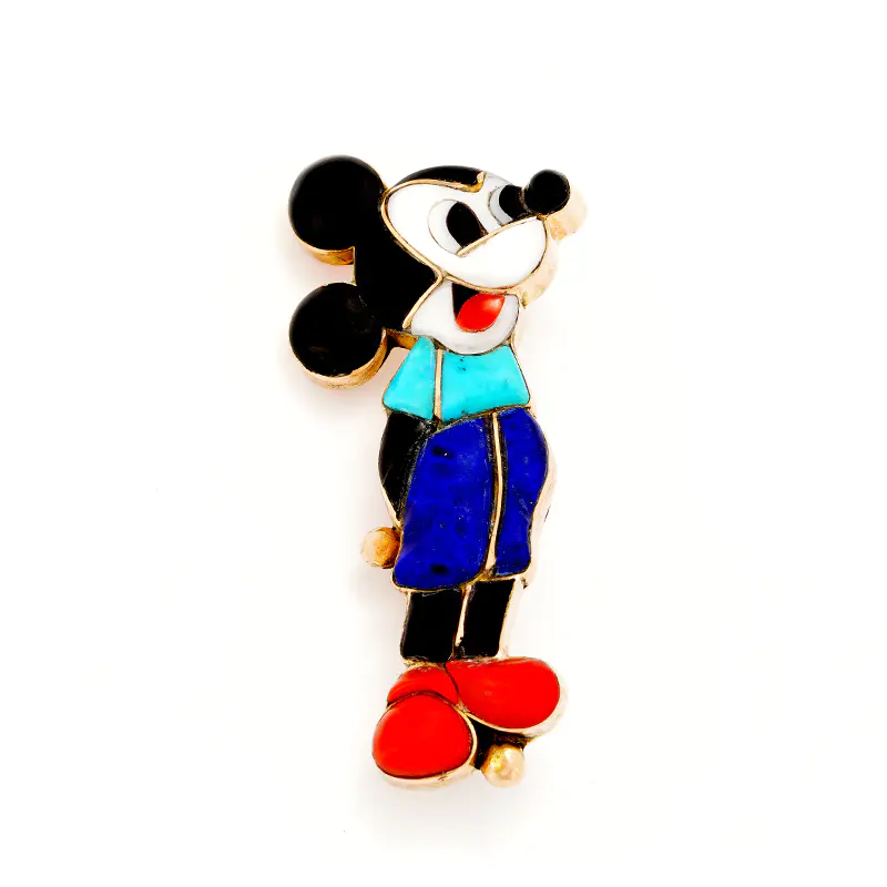 Poblano, Veronica Mickey Mouse 14K Gold Pin/Pendant