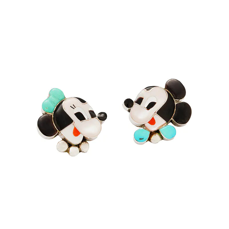 Poblano, Veronica Mickey + Minnie Earrings