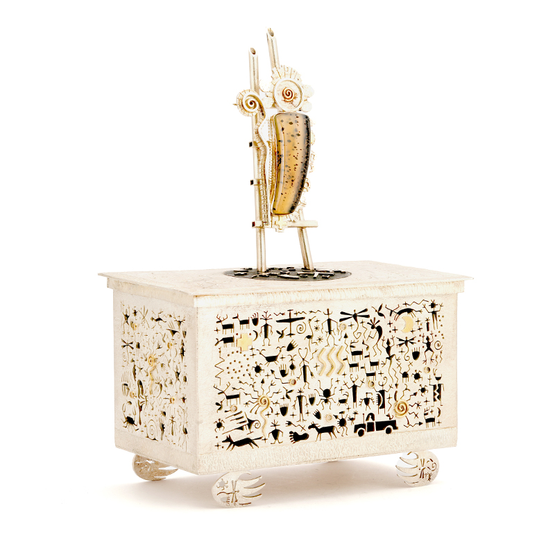 Panteah, Myron Sterling Silver and Removable Figure Box