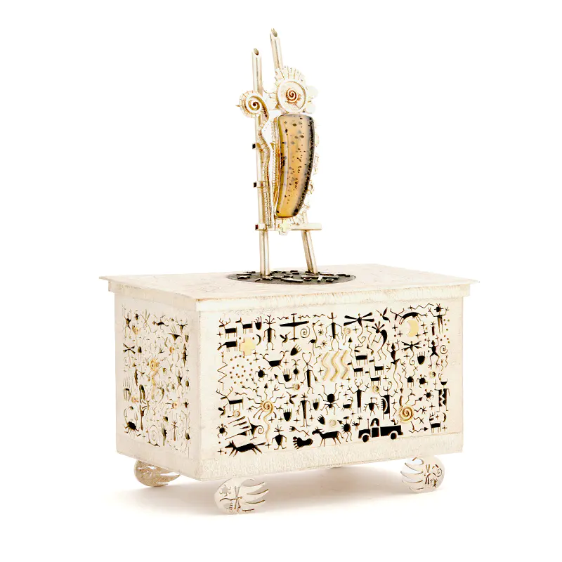 Panteah, Myron Sterling Silver and Removable Figure Box