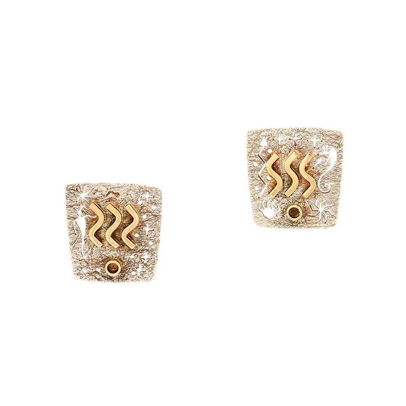 Panteah, Myron Abstract Mask Earrings With Cutout Design