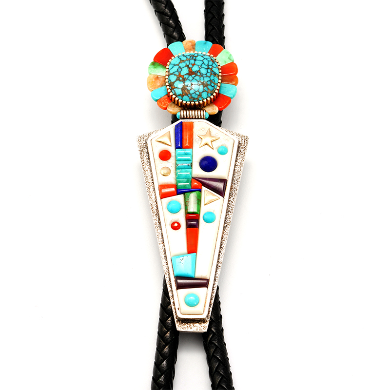 Tsosie, Boyd Sterling Silver Inlaid Womens Bolo