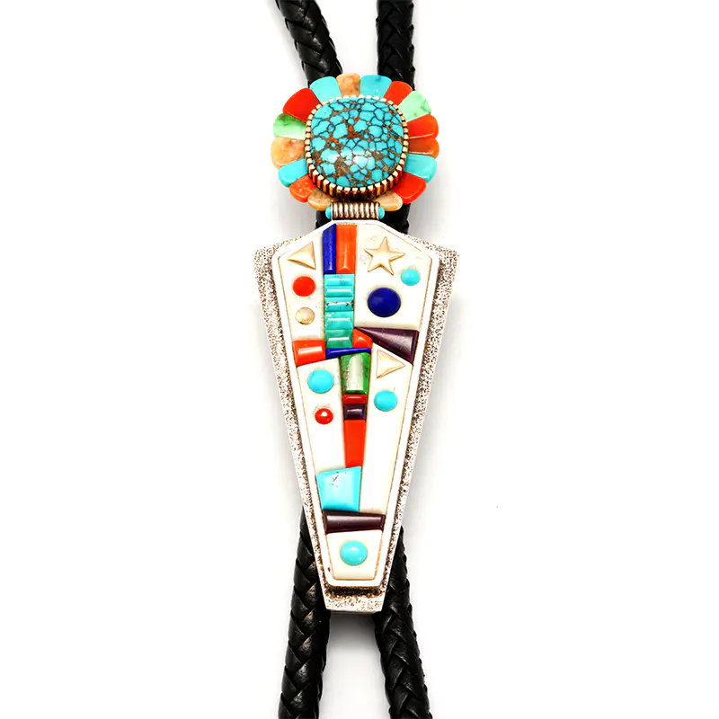 Tsosie, Boyd Sterling Silver Inlaid Womens Bolo