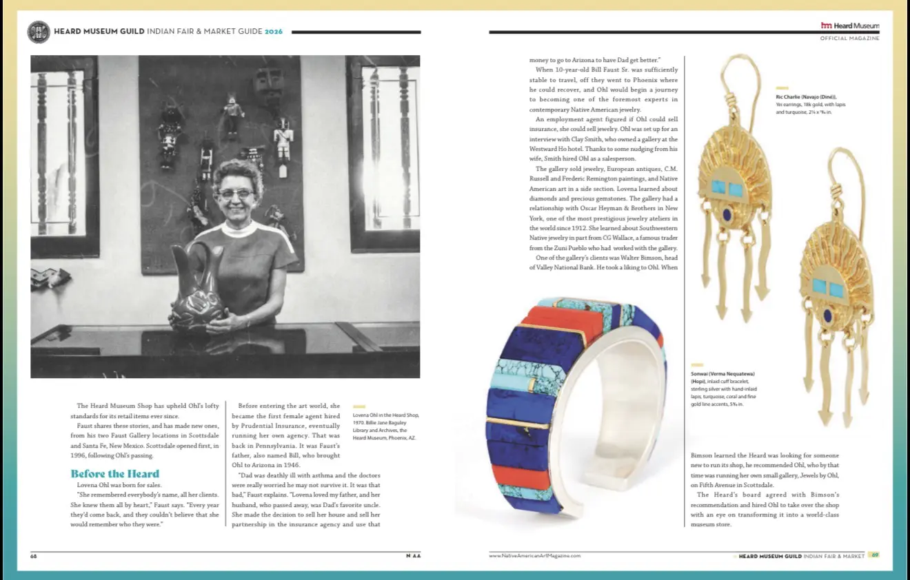 Magazine feature on Faust Gallery, page 2