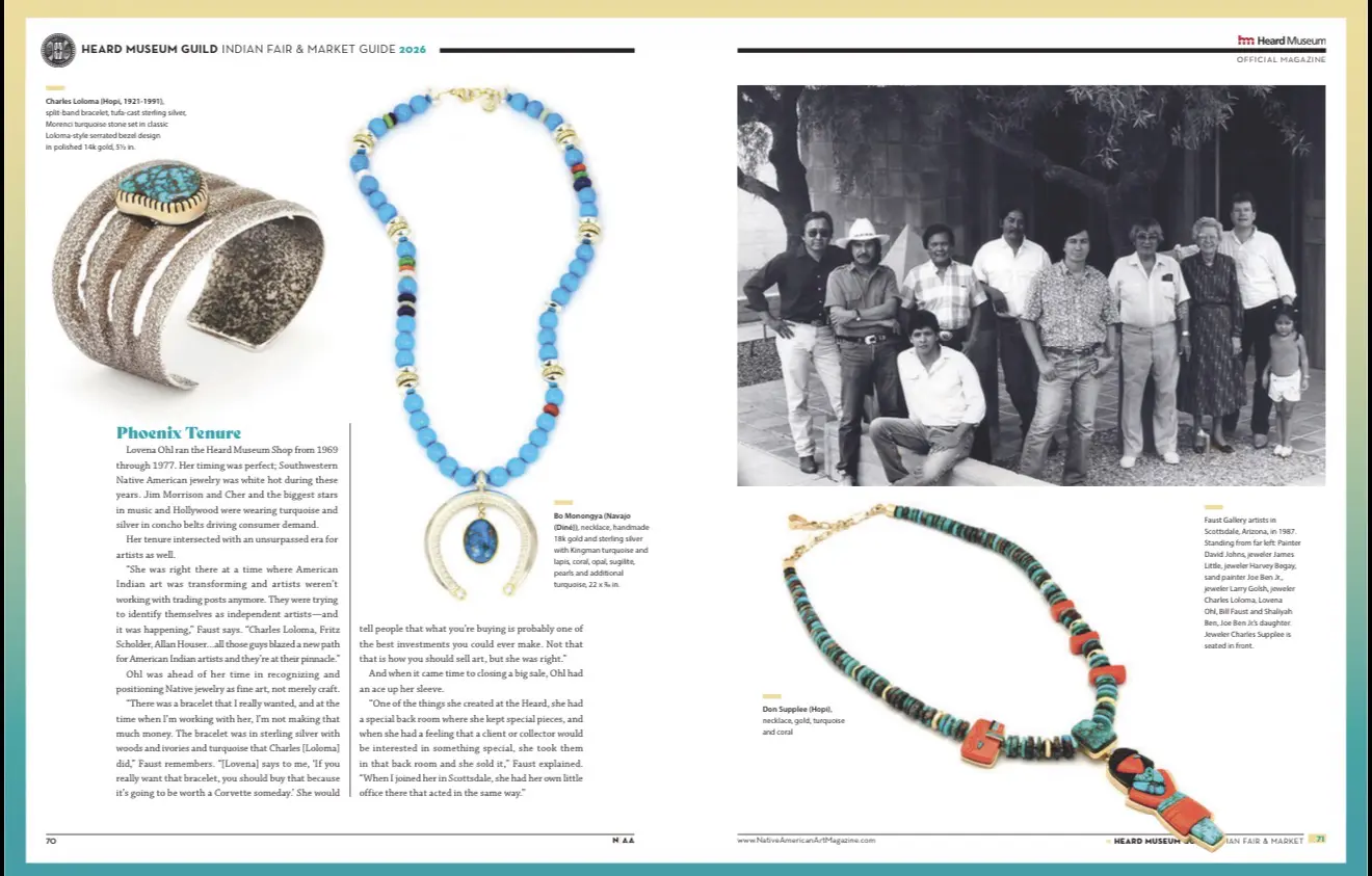 Magazine feature on Faust Gallery, page 3