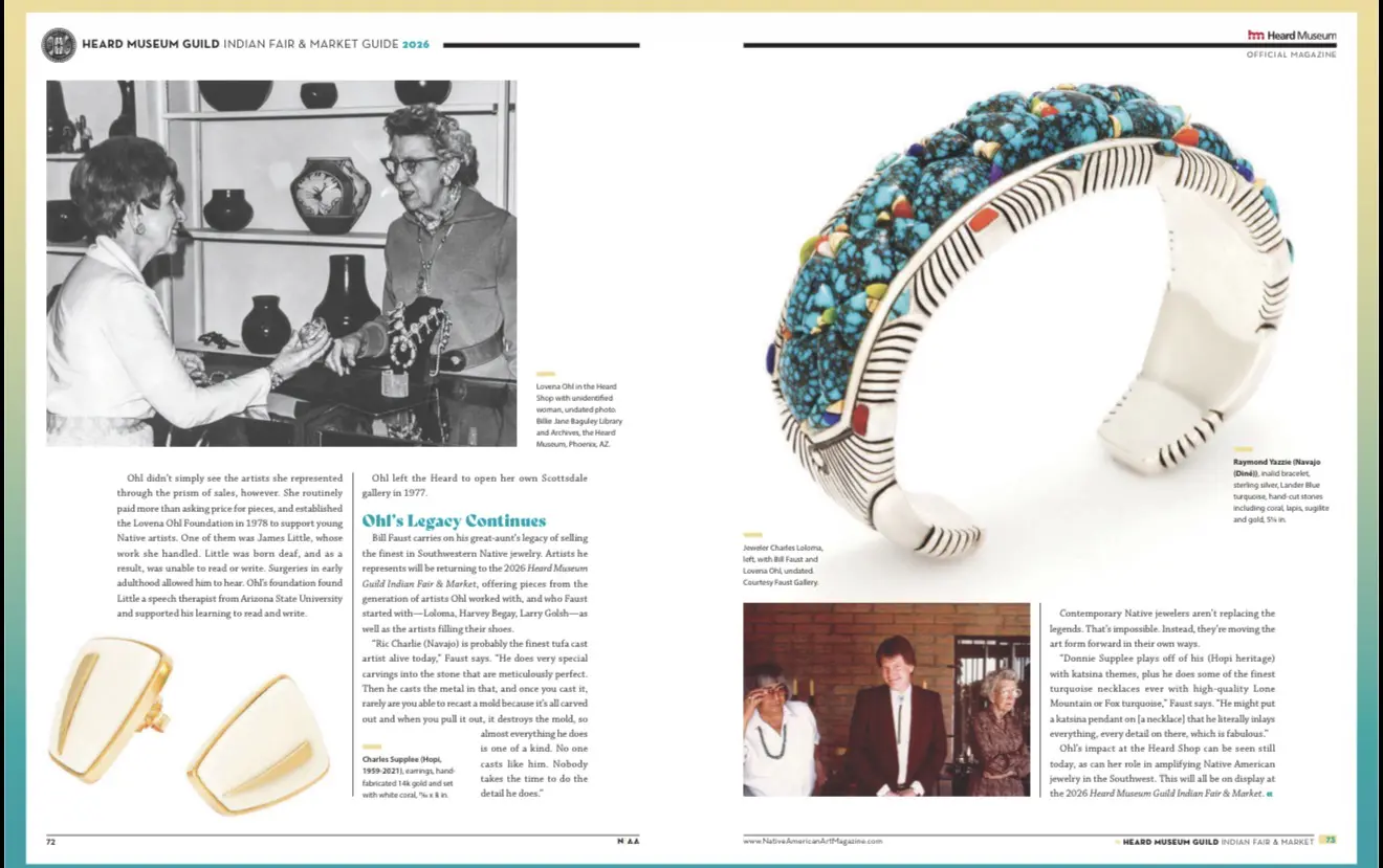 Magazine feature on Faust Gallery, page 4