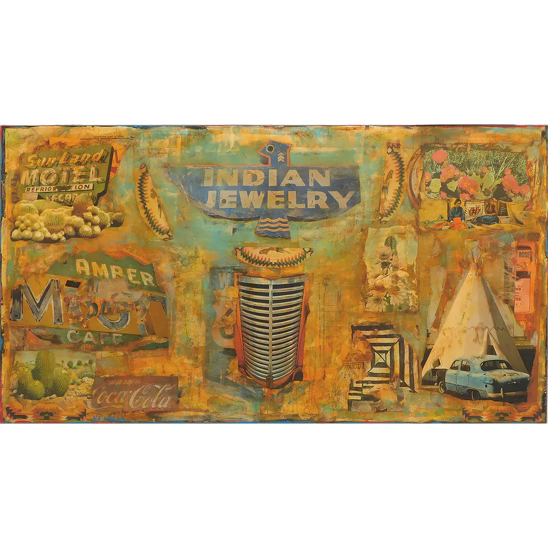 Newman, Dave Mixed Media Painting Desert Dreams #2