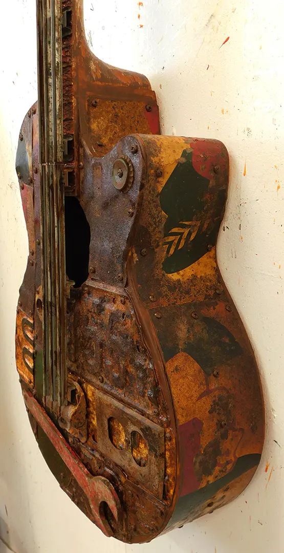 Newman, Dave Mixed Media Guitar "Mr. Rusty" — view 2