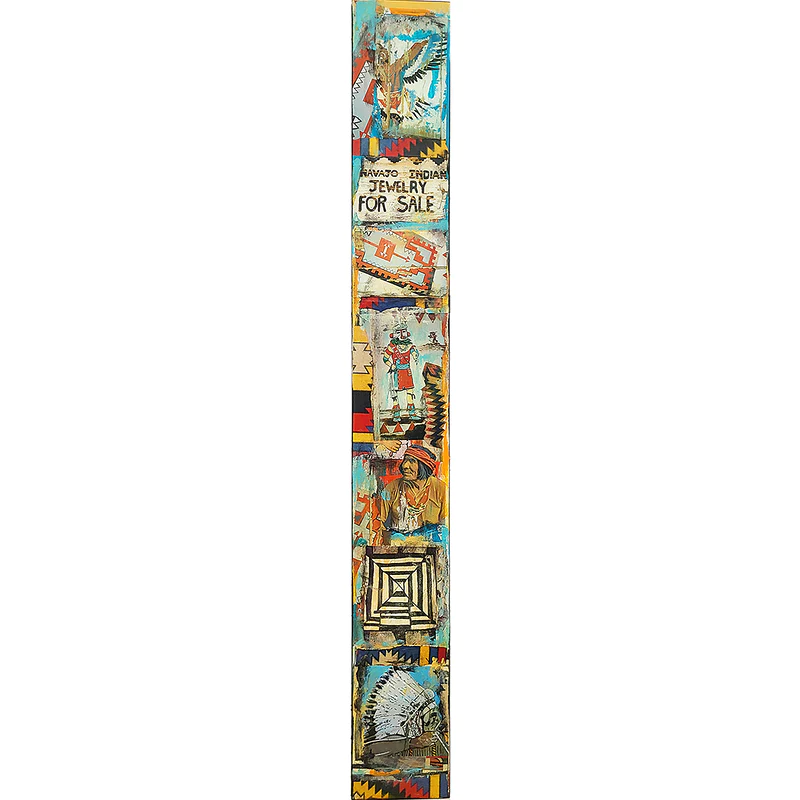 Newman, Dave Mixed Media Painting "Native Indian Jewelry For Sale"